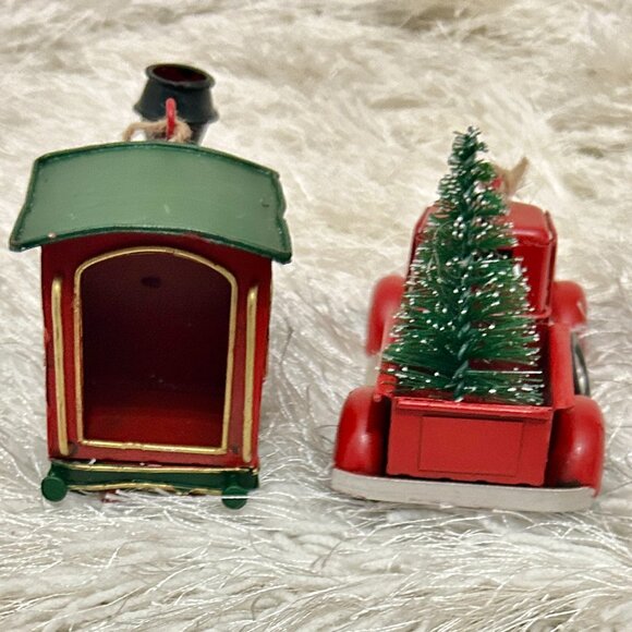 Christmas Vintage Truck and Train Ornament Set (New) - Picture 6 of 6